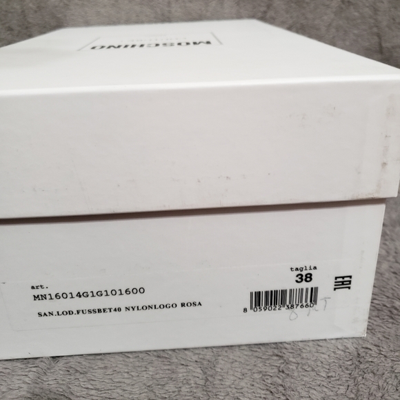 Moschino Denim Logo Ankle-Strap Sandals - Picture 10 of 11